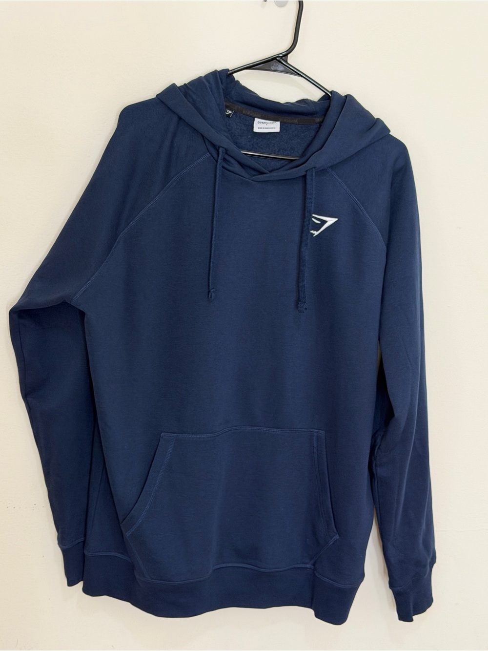 Gymshark Navy Blue Pullover Hoodie Size Large